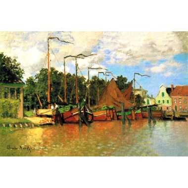 Boats at Zaandam - Monet